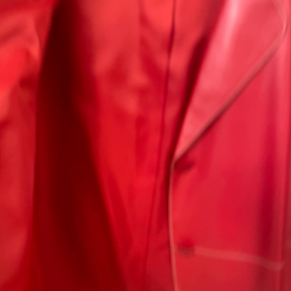 Red leather jacket - Picture 6 of 7